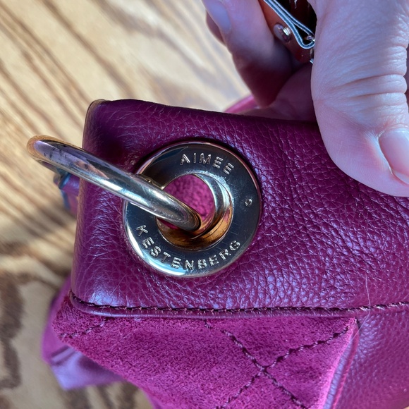Aimee Kestenberg Raspberry/Red Shoulder Bag - NWOT - Picture 8 of 16